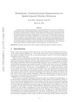 Manboformer: Learning Gaussian Representations via Spatial-temporal Attention Mechanism