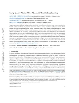 Energy-Latency Attacks: A New Adversarial Threat to Deep Learning