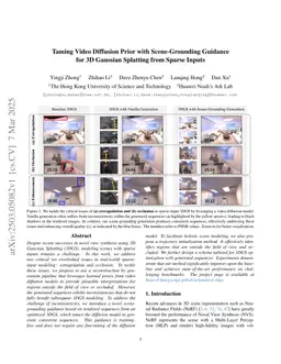 Taming Video Diffusion Prior with Scene-Grounding Guidance for 3D Gaussian Splatting from Sparse Inputs