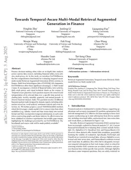 Towards Temporal-Aware Multi-Modal Retrieval Augmented Generation in Finance
