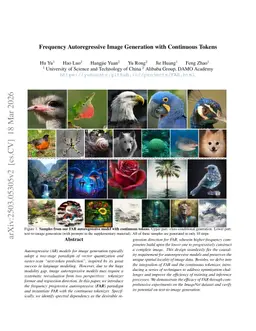 Frequency Autoregressive Image Generation with Continuous Tokens