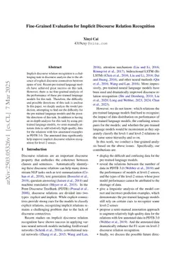 Fine-Grained Evaluation for Implicit Discourse Relation Recognition