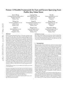 Femur: A Flexible Framework for Fast and Secure Querying from Public Key-Value Store