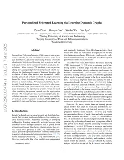Personalized Federated Learning via Learning Dynamic Graphs