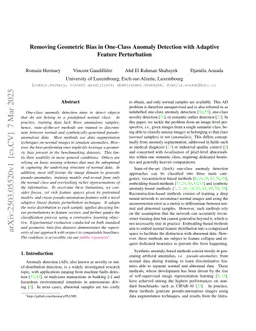 Removing Geometric Bias in One-Class Anomaly Detection with Adaptive Feature Perturbation