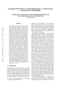 Learning LLM Preference over Intra-Dialogue Pairs: A Framework for Utterance-level Understandings