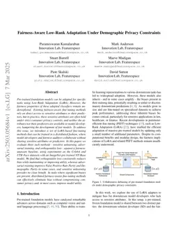 Fairness-Aware Low-Rank Adaptation Under Demographic Privacy Constraints