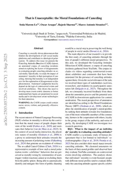 That is Unacceptable: the Moral Foundations of Canceling