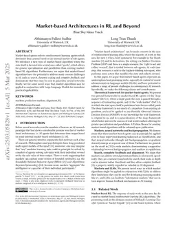 Market-based Architectures in RL and Beyond