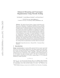 Enhanced Denoising and Convergent Regularisation Using Tweedie Scaling
