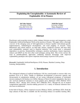 Explaining the Unexplainable: A Systematic Review of Explainable AI in Finance