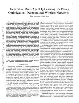 Partially Decentralized Multi-Agent Q-Learning via Digital Cousins for Wireless Networks