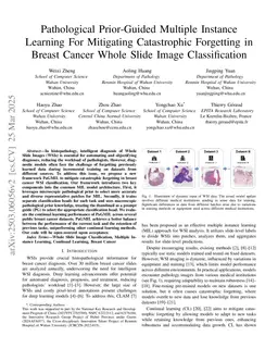 Pathological Prior-Guided Multiple Instance Learning For Mitigating Catastrophic Forgetting in Breast Cancer Whole Slide Image Classification