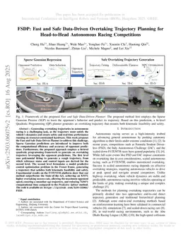 FSDP: Fast and Safe Data-Driven Overtaking Trajectory Planning for Head-to-Head Autonomous Racing Competitions