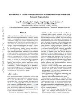 PointDiffuse: A Dual-Conditional Diffusion Model for Enhanced Point Cloud Semantic Segmentation