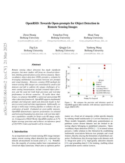 OpenRSD: Towards Open-prompts for Object Detection in Remote Sensing Images