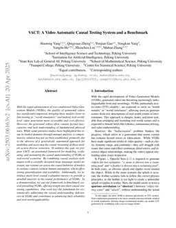VACT: A Video Automatic Causal Testing System and a Benchmark