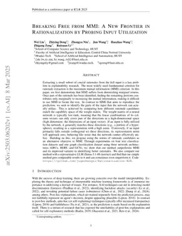 Breaking Free from MMI: A New Frontier in Rationalization by Probing Input Utilization