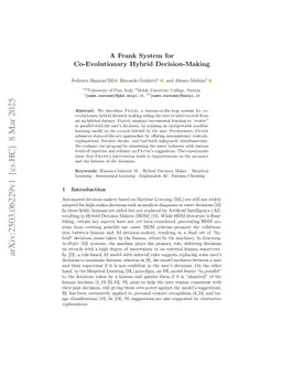 A Frank System for Co-Evolutionary Hybrid Decision-Making