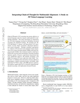 Integrating Chain-of-Thought for Multimodal Alignment: A Study on 3D Vision-Language Learning
