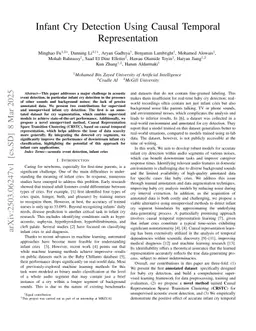 Infant Cry Detection Using Causal Temporal Representation