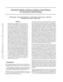 MAD-MAX: Modular And Diverse Malicious Attack MiXtures for Automated LLM Red Teaming