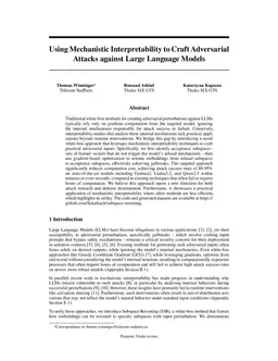 Using Mechanistic Interpretability to Craft Adversarial Attacks against Large Language Models