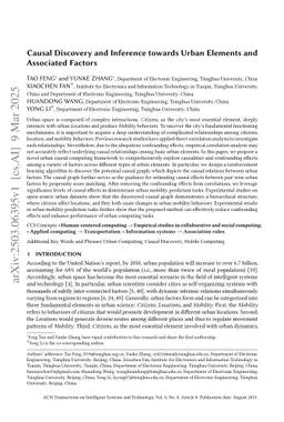 Causal Discovery and Inference towards Urban Elements and Associated Factors