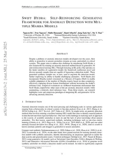 Swift Hydra: Self-Reinforcing Generative Framework for Anomaly Detection with Multiple Mamba Models