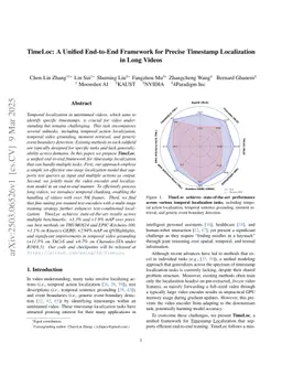 TimeLoc: A Unified End-to-End Framework for Precise Timestamp Localization in Long Videos