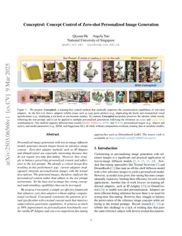 Conceptrol: Concept Control of Zero-shot Personalized Image Generation