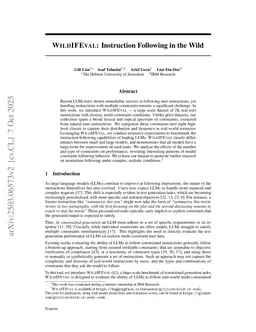 WildIFEval: Instruction Following in the Wild
