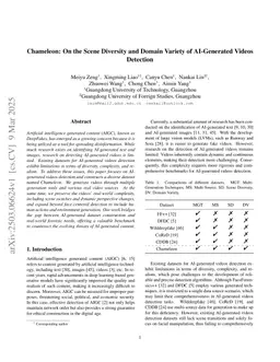 Chameleon: On the Scene Diversity and Domain Variety of AI-Generated Videos Detection