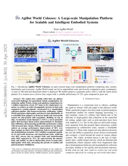 AgiBot World Colosseo: A Large-scale Manipulation Platform for Scalable and Intelligent Embodied Systems