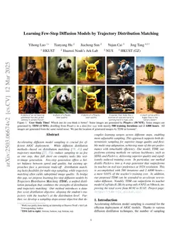 Learning Few-Step Diffusion Models by Trajectory Distribution Matching