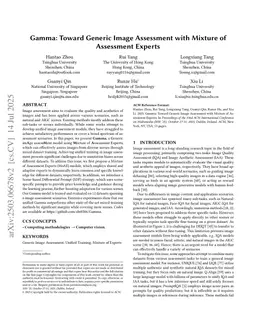 Gamma: Toward Generic Image Assessment with Mixture of Assessment Experts