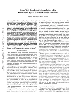 Safe, Task-Consistent Manipulation with Operational Space Control Barrier Functions