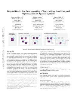 Beyond Black-Box Benchmarking: Observability, Analytics, and Optimization of Agentic Systems