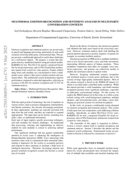Multimodal Emotion Recognition and Sentiment Analysis in Multi-Party Conversation Contexts