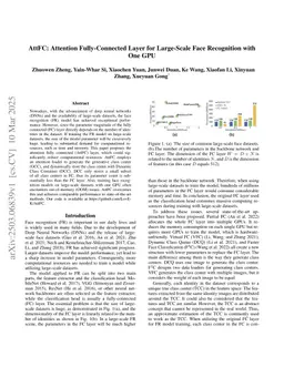 AttFC: Attention Fully-Connected Layer for Large-Scale Face Recognition with One GPU