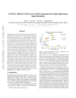 CATANet: Efficient Content-Aware Token Aggregation for Lightweight Image Super-Resolution