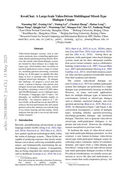 KwaiChat: A Large-Scale Video-Driven Multilingual Mixed-Type Dialogue Corpus