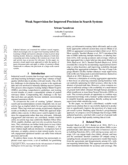 Weak Supervision for Improved Precision in Search Systems