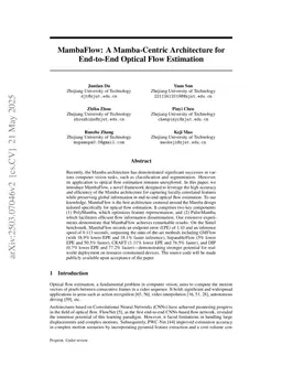 MambaFlow: A Mamba-Centric Architecture for End-to-End Optical Flow Estimation