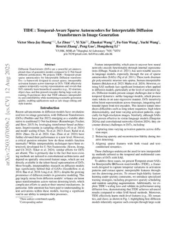 TIDE : Temporal-Aware Sparse Autoencoders for Interpretable Diffusion Transformers in Image Generation