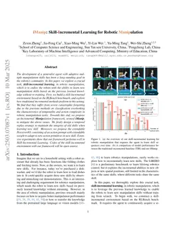 iManip: Skill-Incremental Learning for Robotic Manipulation