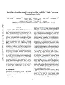 OmniSAM: Omnidirectional Segment Anything Model for UDA in Panoramic Semantic Segmentation