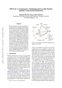 MRCEval: A Comprehensive, Challenging and Accessible Machine Reading Comprehension Benchmark