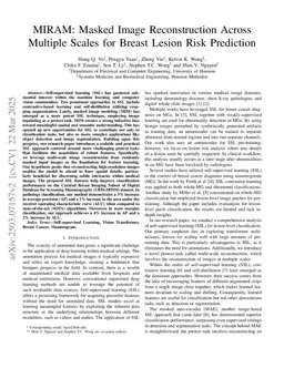 MIRAM: Masked Image Autoencoders Across Multiple Scales with Hybrid-Attention Mechanism for Breast Lesion Risk Prediction