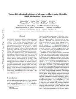 Temporal Overlapping Prediction: A Self-supervised Pre-training Method for LiDAR Moving Object Segmentation